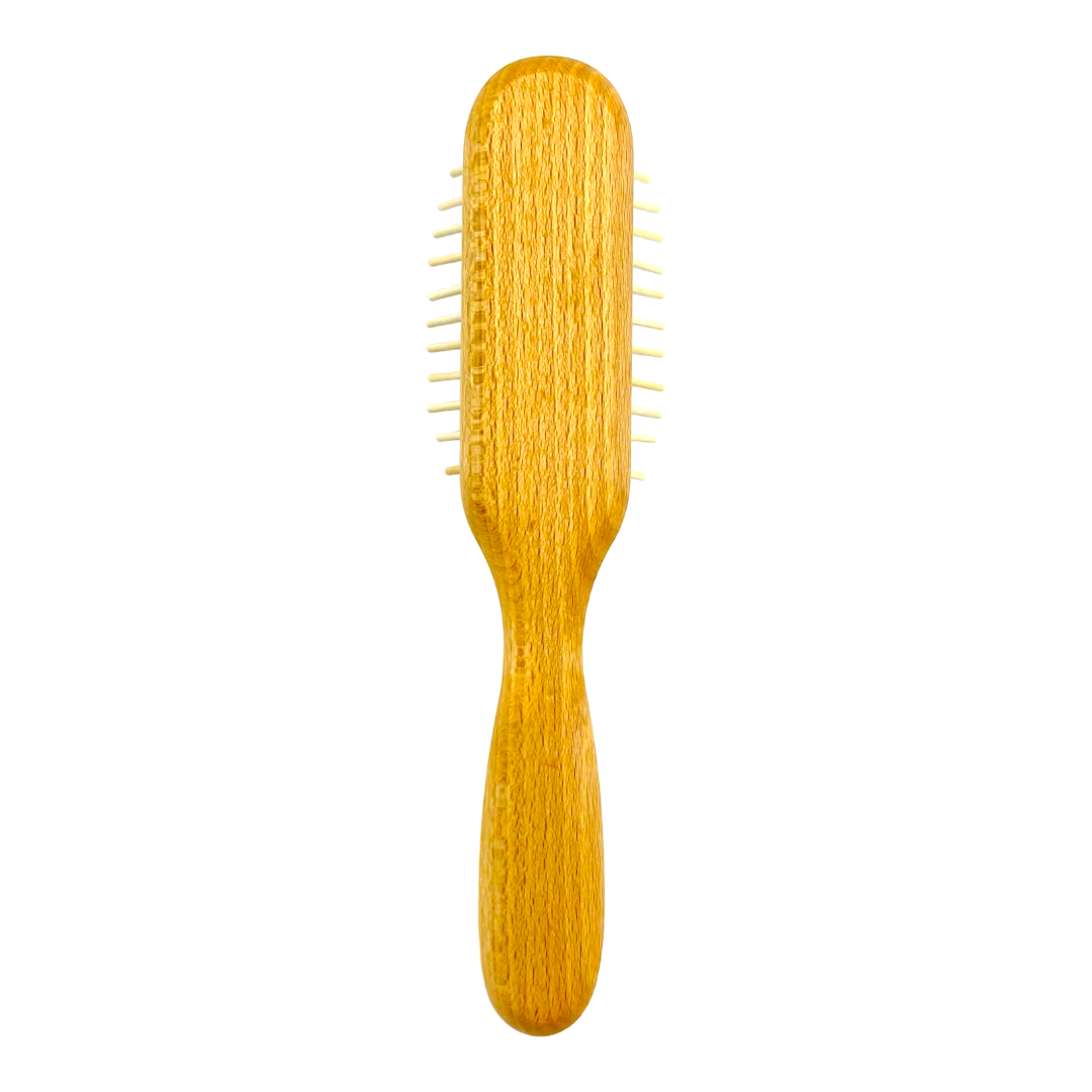 Dural Beech Wood Rubber Cushion Hair Brush with Long Wooden Pins