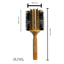 Dural Beech Wood Round-Styler Hair Brush with Boral Bristles