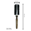 Brosse à cheveux en bois de hêtre Dural Quick-Styler avec poils de sanglier