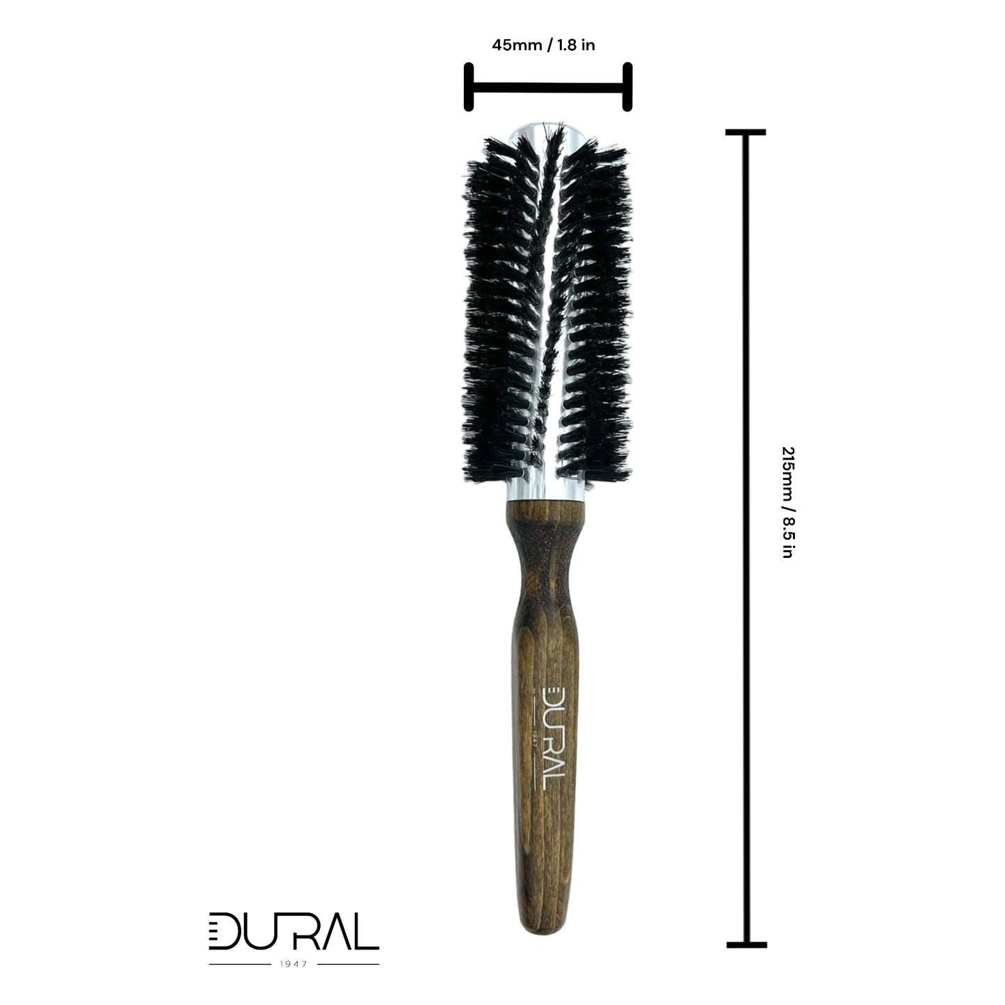 Brosse à cheveux en bois de hêtre Dural Quick-Styler avec poils de sanglier
