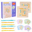 Montessori Early Education Children's Double Battle Pattern Rope Wearing Game Exercise Baby's Hand Eye Coordination Toy - Korvel