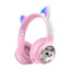 AKZ-09 Earphones Space Cabin Cartoon Simulation Cat Bluetooth Headwear Large Battery Earphones Foldable - Korvel