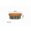 Brosse à Barbe en Bois de Poirier Dural avec Fibres de Tampico Pures - 7 Rangées