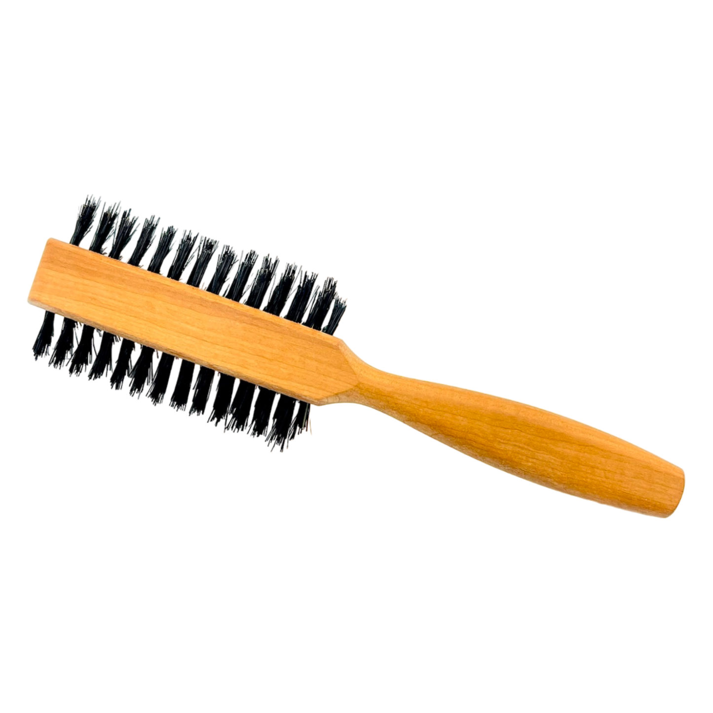 Brosse à cheveux demi-ronde en bois de poirier Dural avec poils de sanglier - 7 rangées