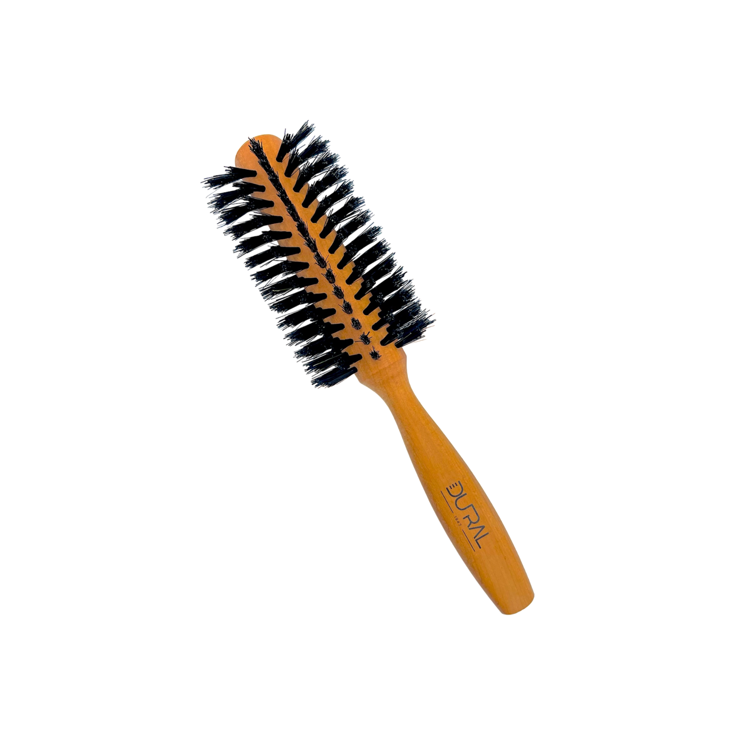 Brosse à cheveux demi-ronde en bois de poirier Dural avec poils de sanglier - 7 rangées