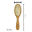 Cepillo de pelo de madera de haya Dural con almohadilla de goma y pines de madera