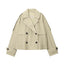 Chic Water-Repellent Short Trench Coat