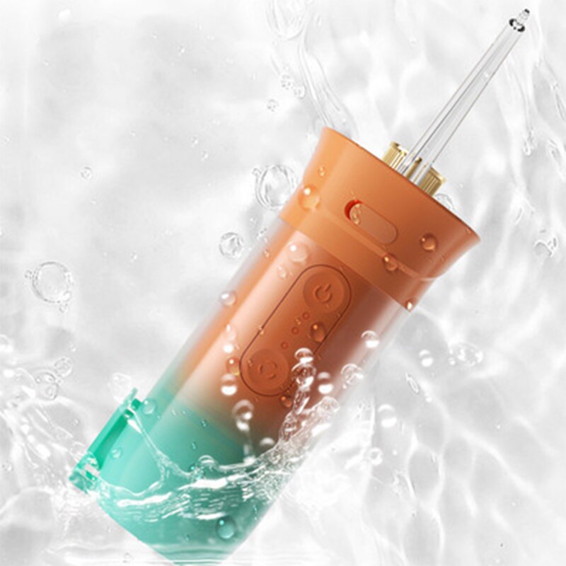 Portable Oral Flusher Mini Water Toothpick Teeth Cleaner Dental Flusher Oral Teeth Cleaner Water Pulse Large-Volume 200ml - Korvel