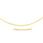 Collier Omega Rond Motif Fin en Or Jaune 14k