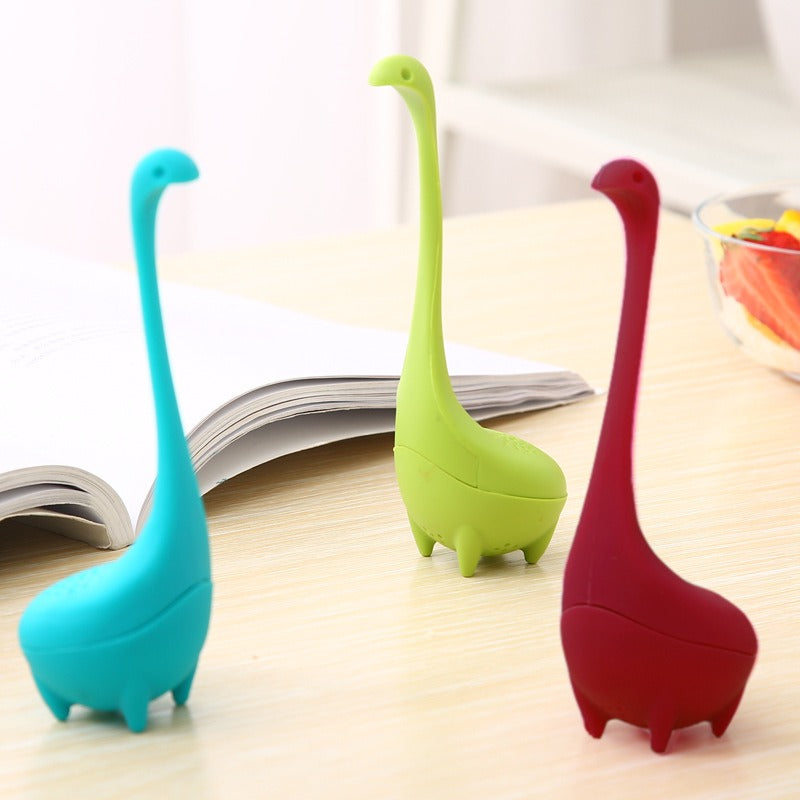 Water Monster Silicone Tea Filter Tea Glass Nice Lake Water Monster Tea Brewer - Korvel