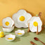 Creative Sun Egg Ceramic Bowl and Dish Set Cute Rice Bowl, Plate, Handle, Plate, Tableware, Home Breakfast Soup Plate - Korvel