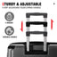 Hardshell Luggage Sets 3 Pcs Spinner Suitcase with TSA Lock Lightweight 20''24''28'' Black + ABS - Korvel