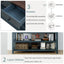 Retro Design Console Table with Two Open Shelves, Pine Solid Wood Frame and Legs for Living Room (Navy) - Korvel