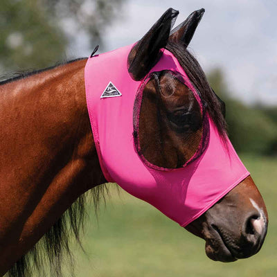 Lycra Fly Mask Hot Pink - Korvel