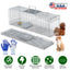 Trampa Humana para Animales Vivos - 27x7.5x8in Trampa de Acero Plegable