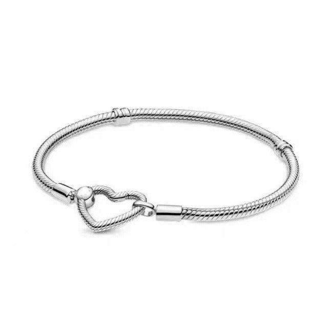 Women's spring buckle TO basic chain DIY color chain heart O shape bracelet - Korvel