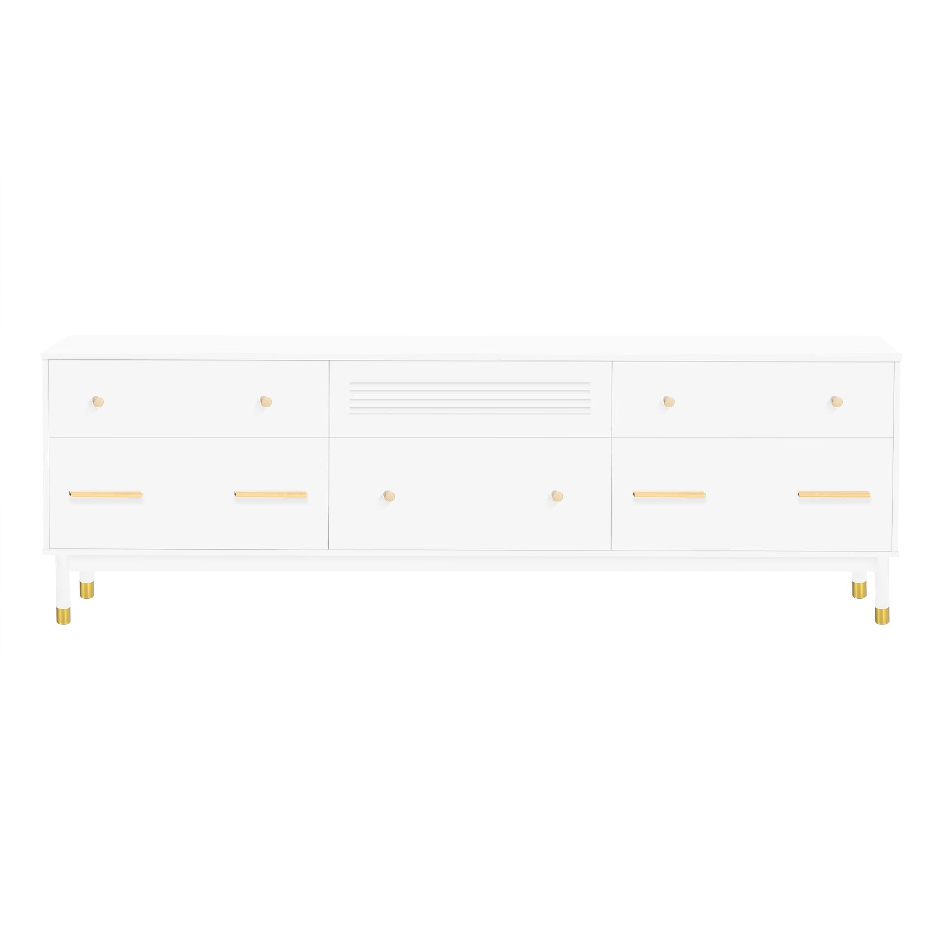 U-Can TV Stand for 75+ Inch TV Entertainment Center TV Media Console Table Modern TV Stand - Korvel
