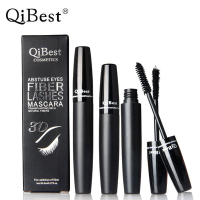 Qibest 3D Mascara Set - Thick & Slender Black Tube