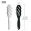 1piece Hair Brush Hair Scalp Massage Comb Handle Tangle Detangling Comb Hairdressing Styling Tools - Korvel