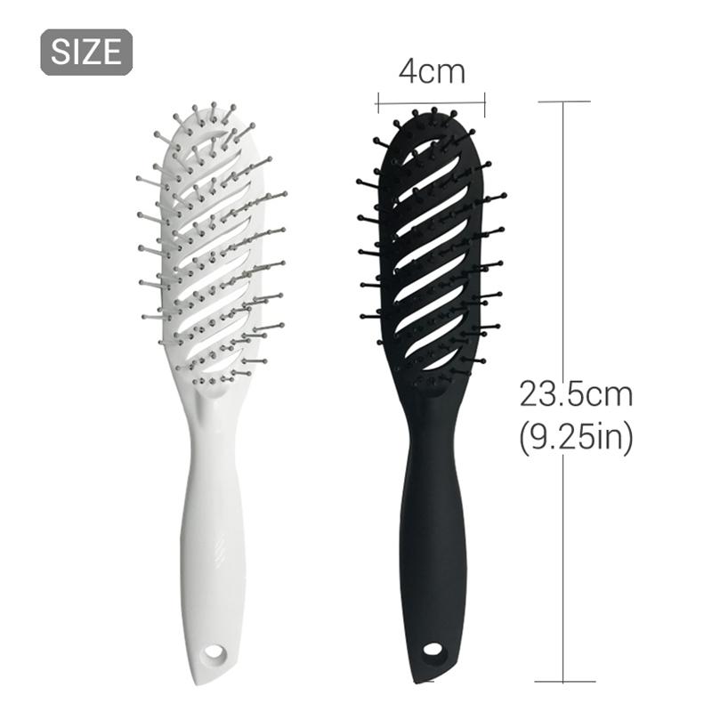1piece Hair Brush Hair Scalp Massage Comb Handle Tangle Detangling Comb Hairdressing Styling Tools - Korvel