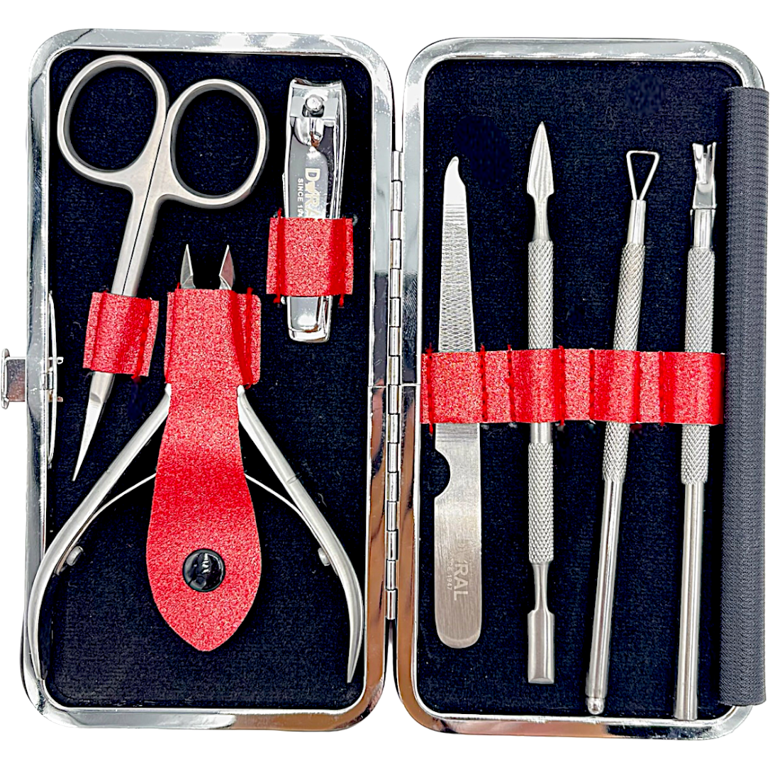 Kit de Manicura y Pedicura Dural Rojo SE-202 3oz