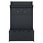 Hall tree with storage desk, entrance desk with drawers and 5 hooks, display rack, dark blue - Korvel