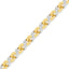Collier Pendentif Riviera en Diamant en Or Jaune 10K