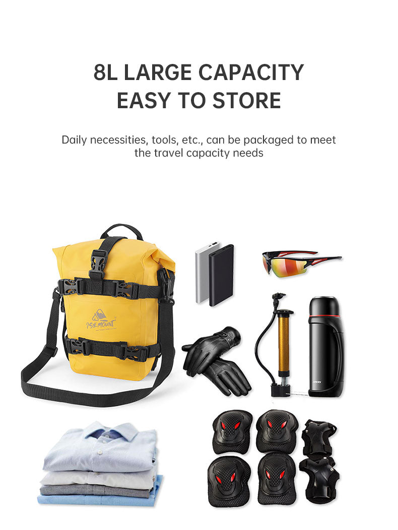 Premium Motorcycle Bumper Bag - Waterproof & Spacious