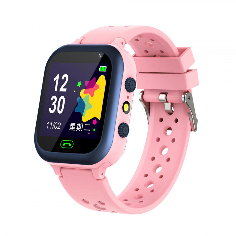 Children's Smart Phone Watch Waterproof Q12 English Multi Language GPS Positioning - Korvel
