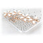 Funda de Rhinestone con Flor Brillante Transparente para iPhone 4/4S