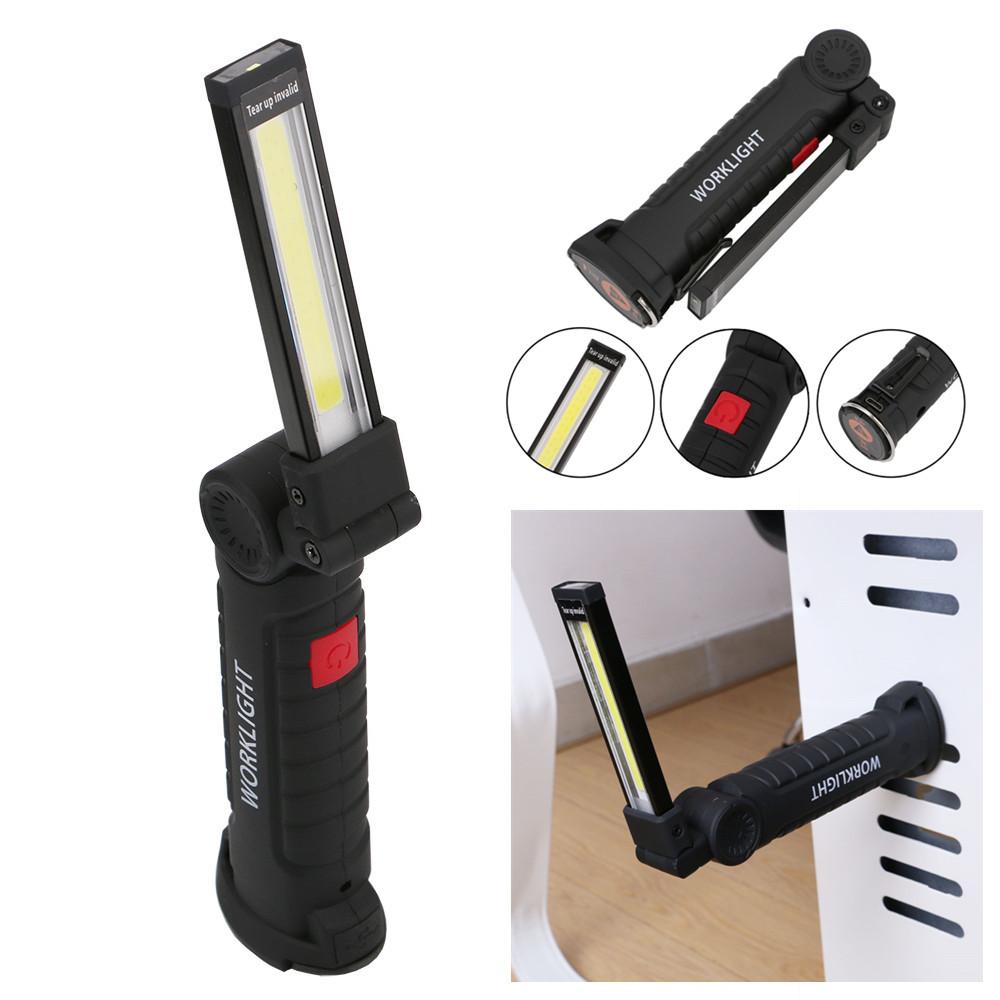 Lampe de poche flexible pliable avec lampe d'inspection magnétique