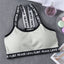 Sport Cropped Top Bra Push Up Running Yoga Bra Cotton Letters Sport Tops For Women Gym Wear Solid Fitness Bra Women Sportswear - Korvel