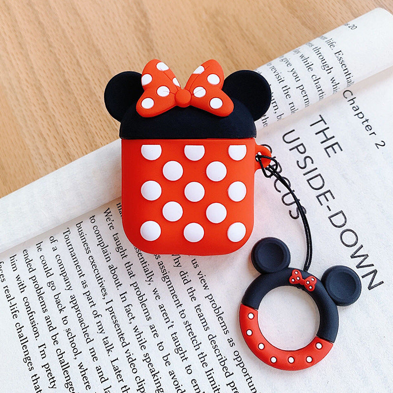 AirPods 5th generation silicone wireless Bluetooth earphone protective case suitable for Apple Pro 2nd generation cute box - Korvel