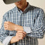 Ariat Men's Blue Plaid Button-Up Shirt - Korvel