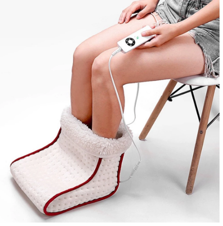 Cosy Heated Electric Warm Foot Warmer Massager Washable Heat 5 Modes Heat Settings Warmer Cushion Thermal Foot Warmer Massage - Korvel