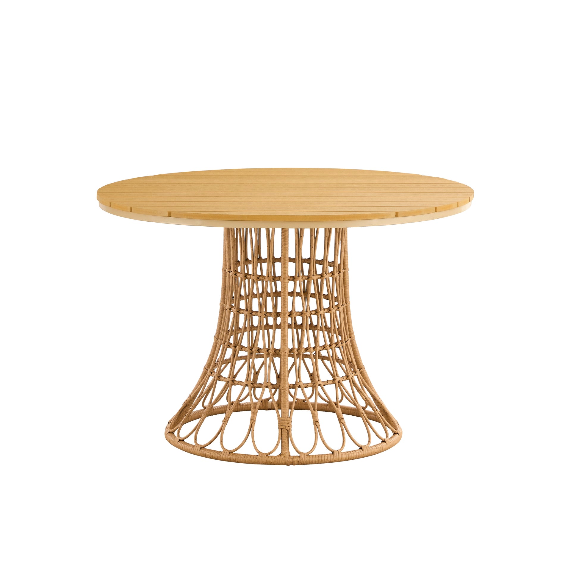 Outdoor dining simple bamboo chair table - Korvel