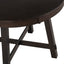 TREXM Farmhouse Round Extendable Dining Table with 16" Leaf Wood Kitchen Table (Espresso) - Korvel