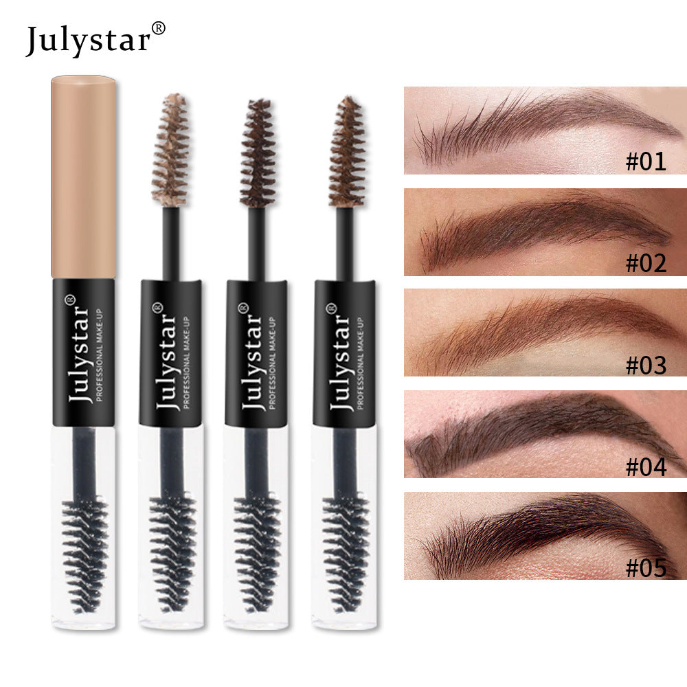 Liquid Waterproof And Non Dizzy Eyebrow Dye Cream Double Head Dyeing And Setting Three-Dimensional Eyebrow Dye Cream - Korvel