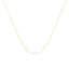 Solid 10K Yellow Gold 0.5mm Slim Rope Chain Necklace - 18"
