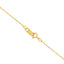 Solid 10K Yellow Gold 0.5mm Slim Rope Chain Necklace - 18"