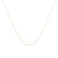 Solid 10K Yellow Gold 0.5mm Slim Rope Chain Necklace - 18"