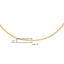 Solid 10K Yellow Gold 0.5mm Slim Rope Chain Necklace - 18"