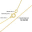 Solid 10K Yellow Gold 0.5mm Slim Rope Chain Necklace - 18"
