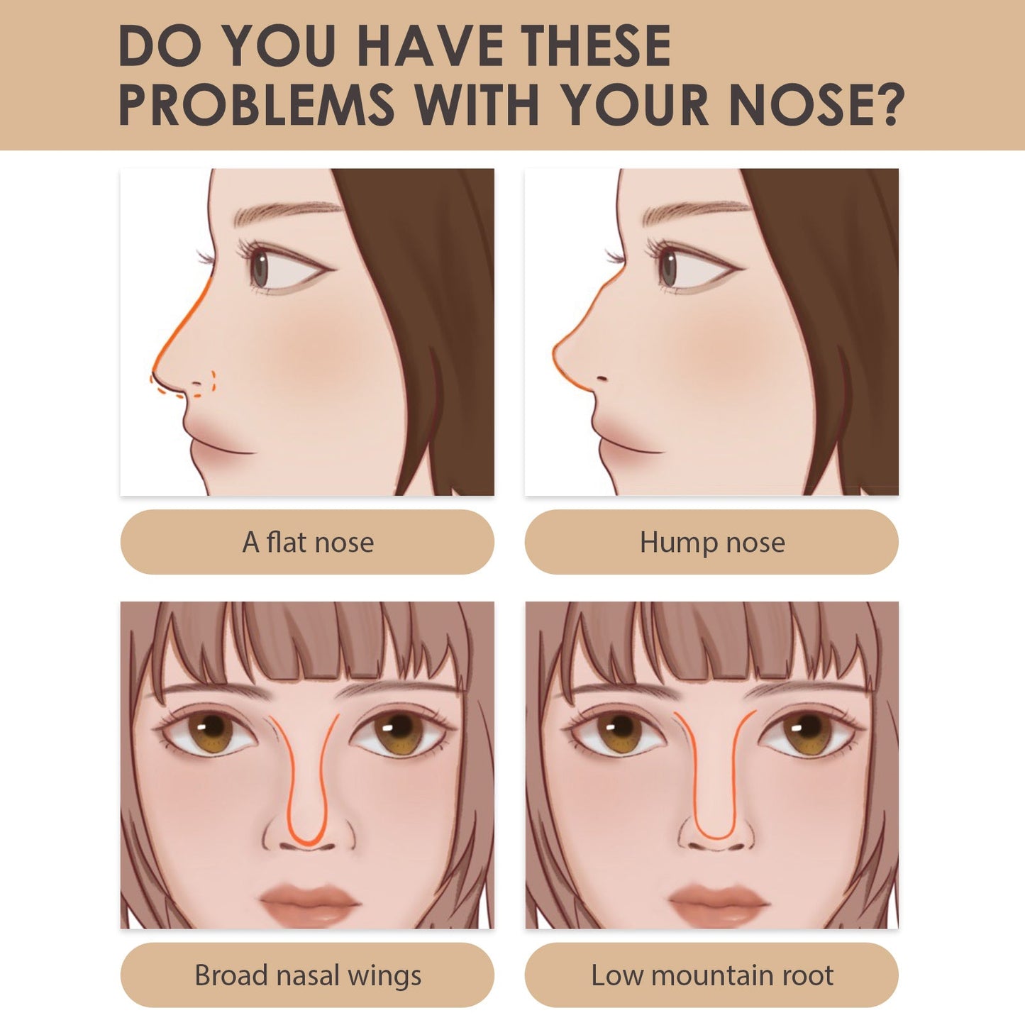 Nose Setting Serum, Nose Firming Massage Nose Straightening And Lifting Nose Bridge Beauty Nose Serum - Korvel