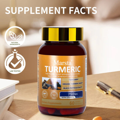 Capsules d'extrait de curcuma premium - 60 unités