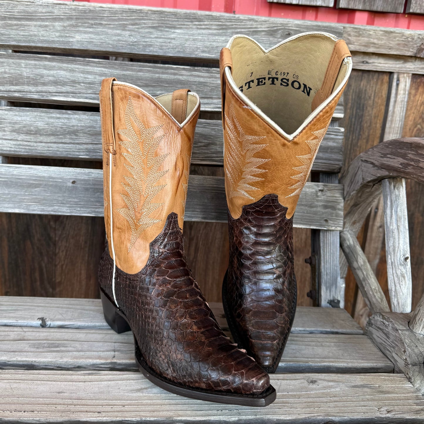 Botas de Python Camila de Stetson para Mujeres
