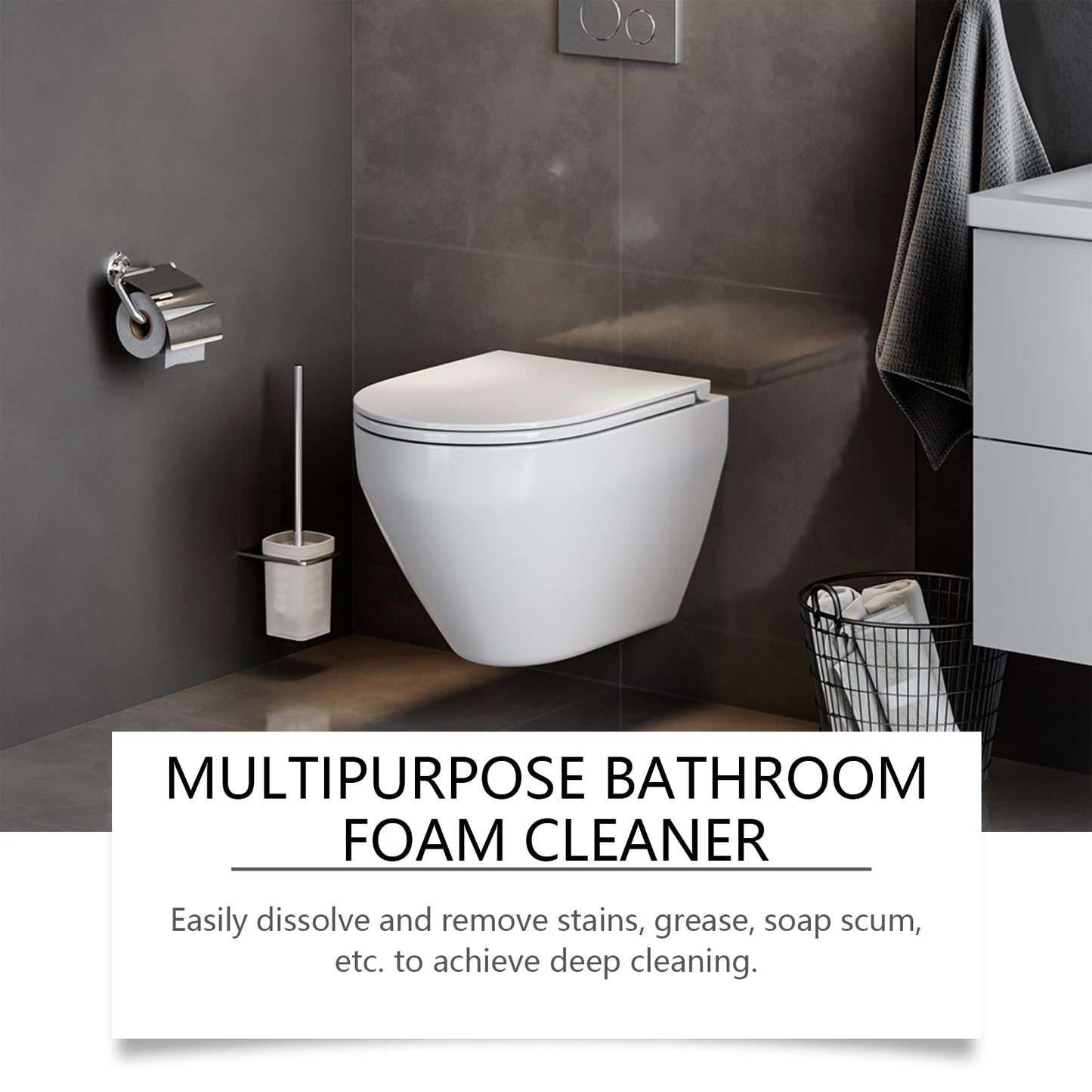 Limpiador de Espuma para Baño Premium para la Eliminación de Manchas