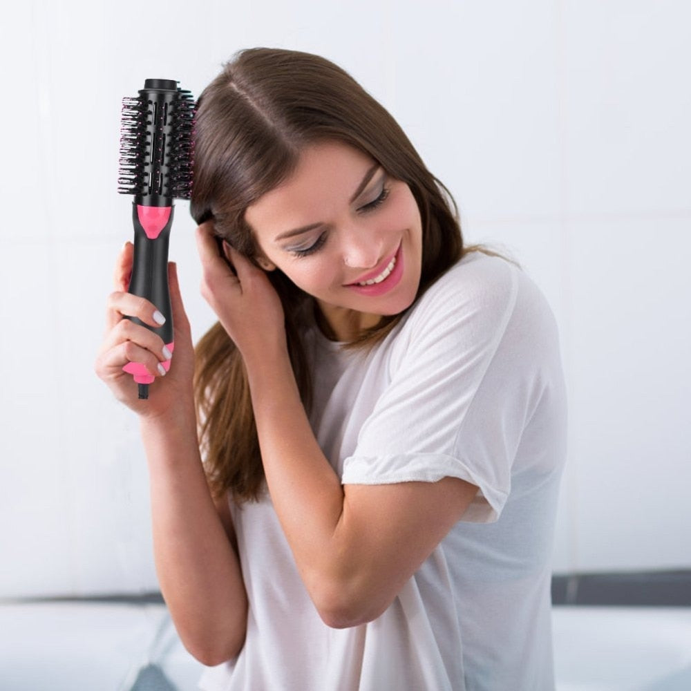 Multifunctional 2 in 1 Hair Dryer Volumizer Rotating Hot Hair Brush - Korvel