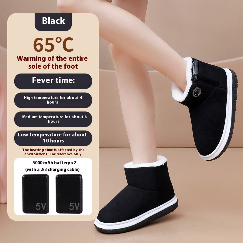 Electric Heating Cotton Boots for Winter Comfort