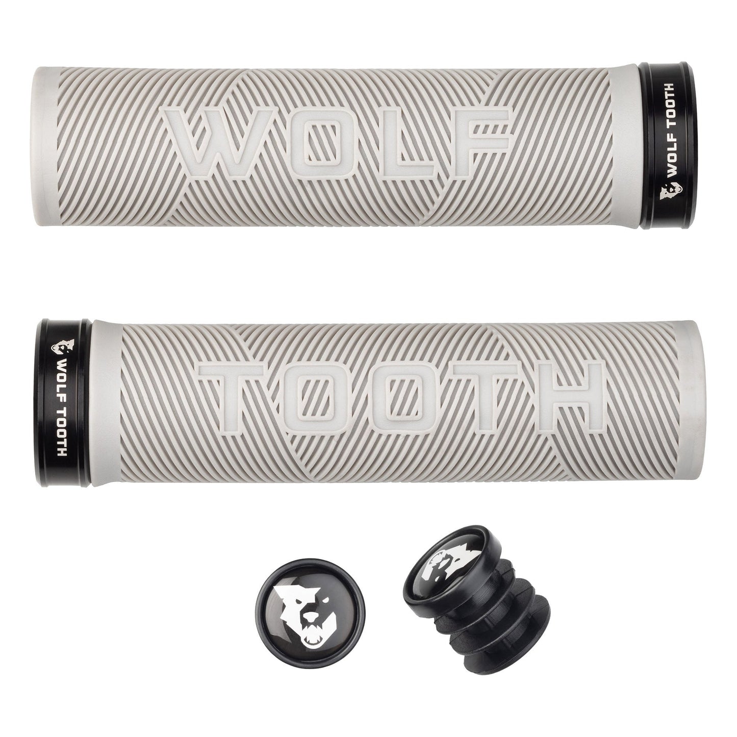 Juego de empuñaduras Wolf Tooth Echo Lock-On - Gris/Negro